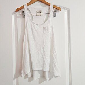 Hollister White Racerback Tank